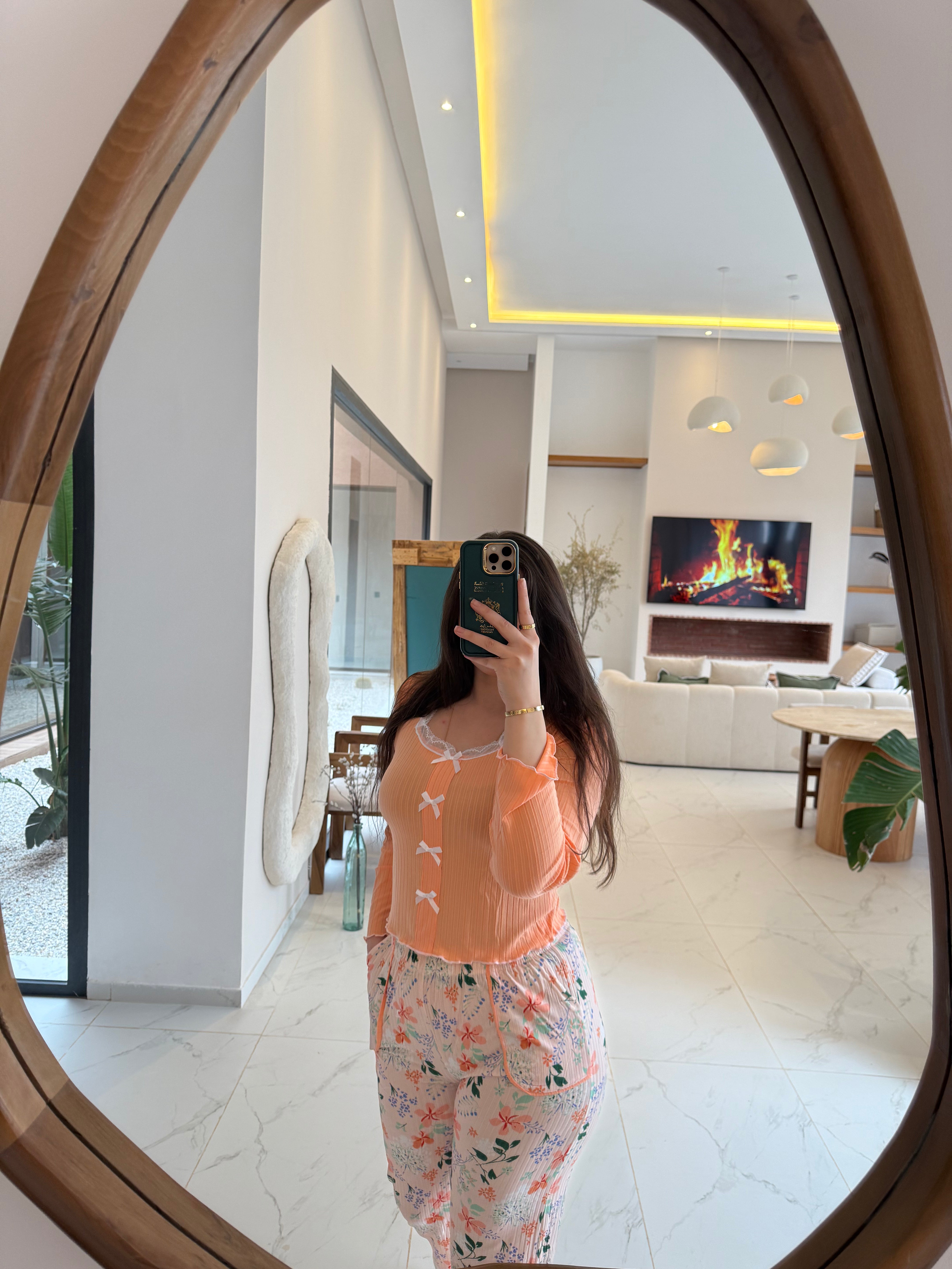 💖 Pyjama d’été en coton – Confort & élégance à la maison