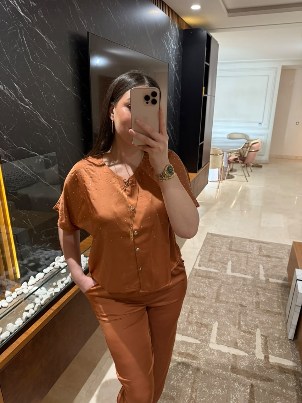 💎Pyjama Motif Satin – Élégance, Douceur et Confort de Nuit💎
