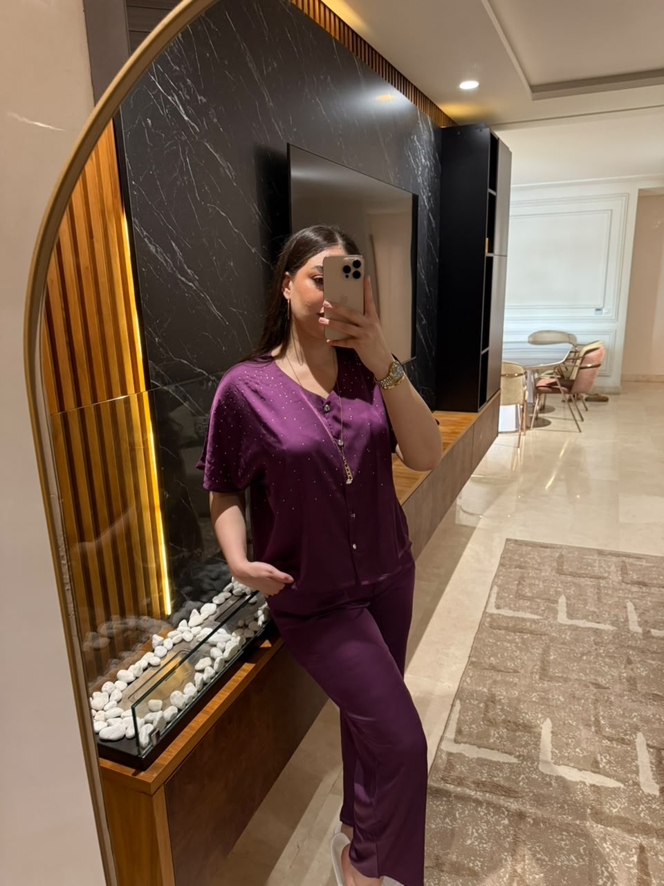 💎Pyjama Motif Satin – Élégance, Douceur et Confort de Nuit💎