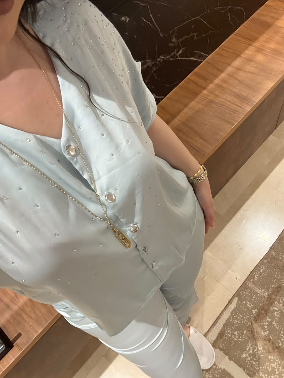 💎Pyjama Motif Satin – Élégance, Douceur et Confort de Nuit💎