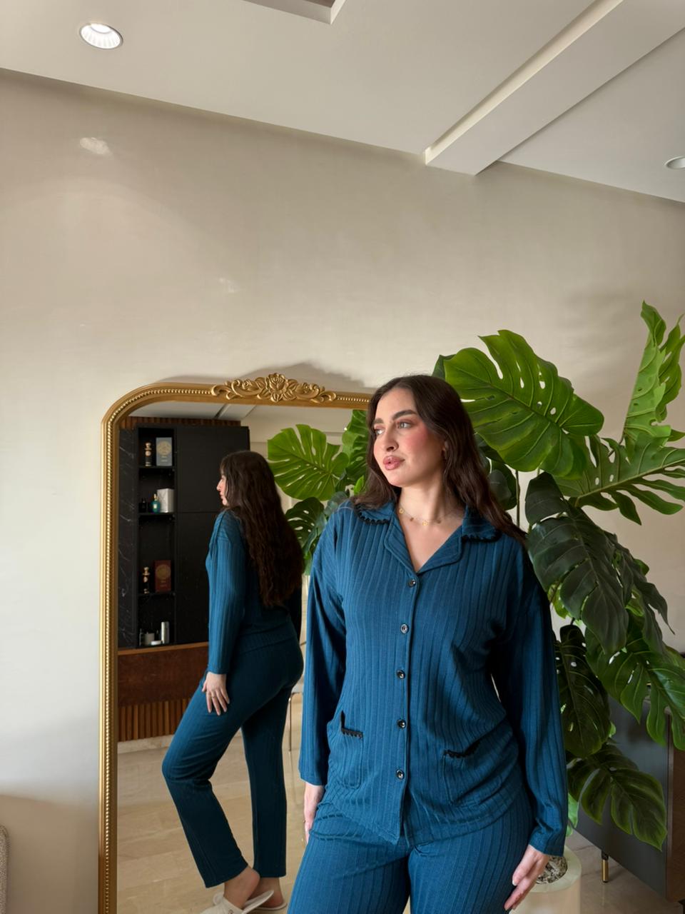 Pyjama douceur premium à boutons Ref:18295