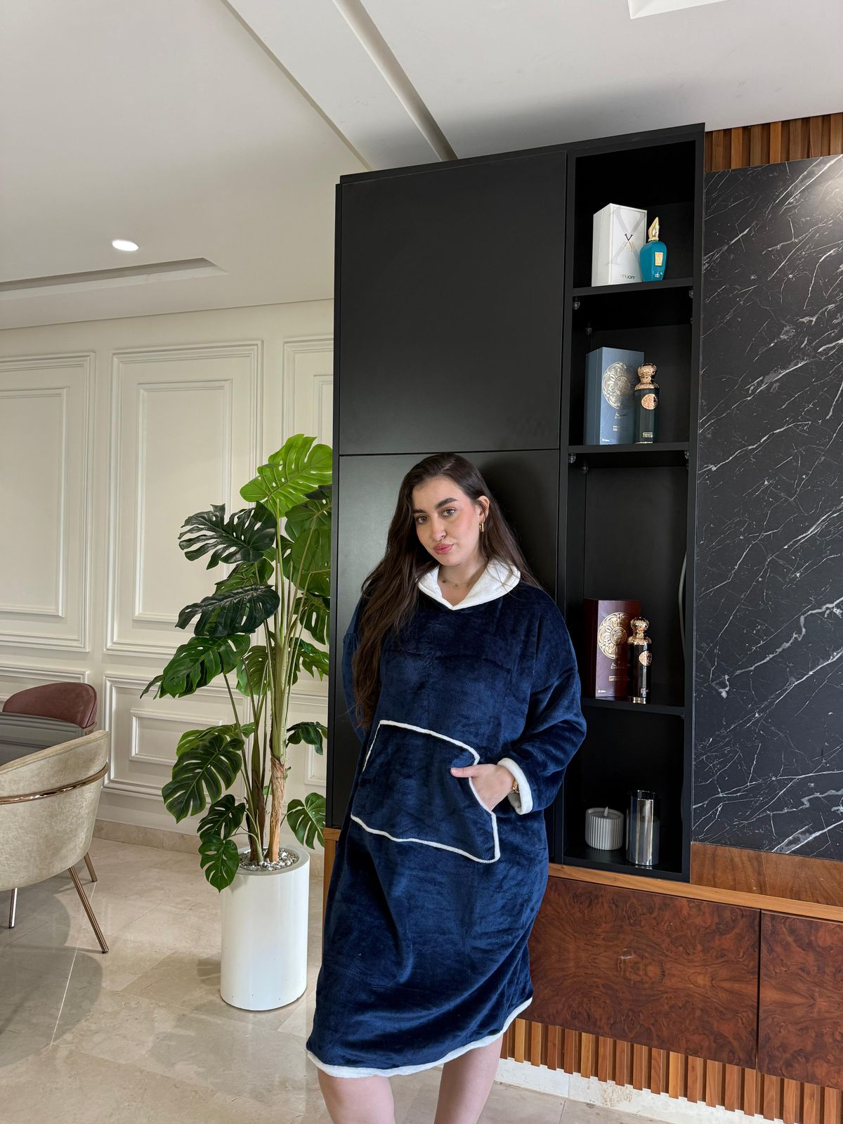 Robe Cocoon à Capuche Ultra Douce Rosa 01