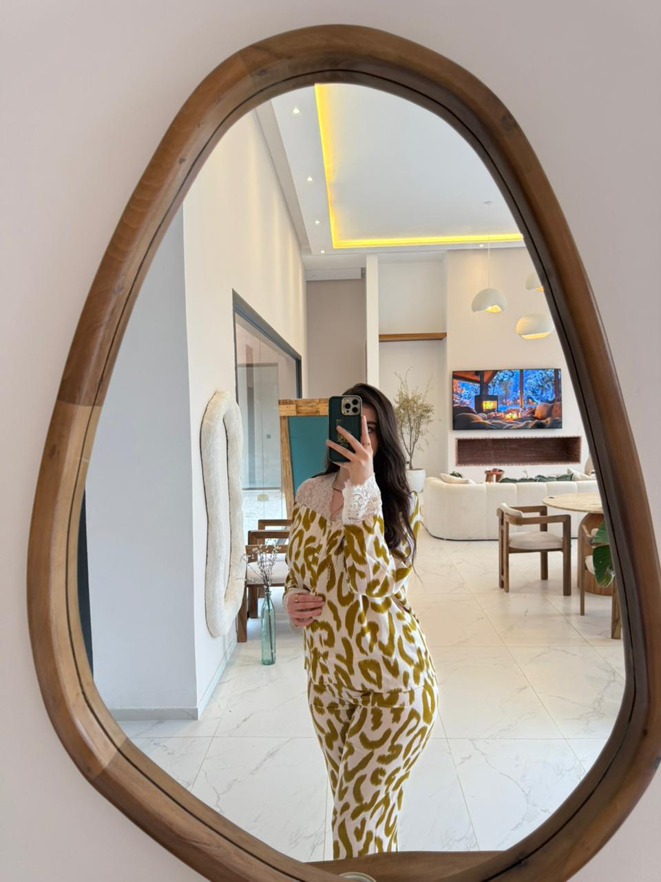 Pyjama Satin Premium avec Dentelle