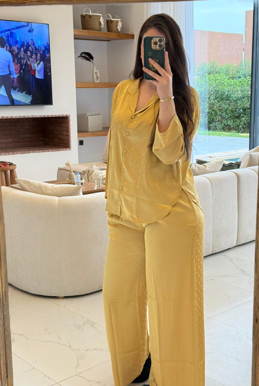 Pyjama Satin Premium Élégance & Confort Absolu
