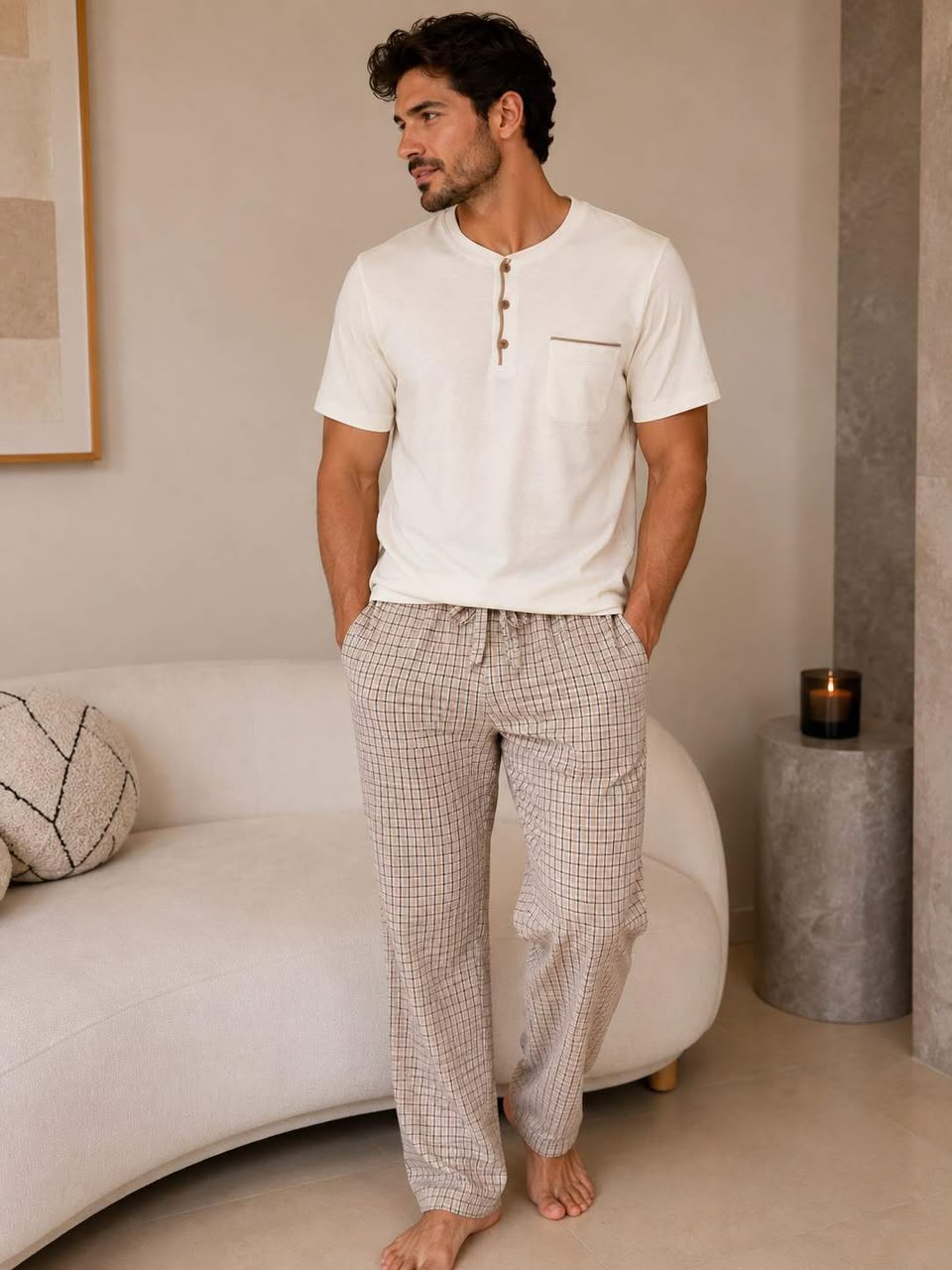 👖Pantalon long confortable à Boutons
