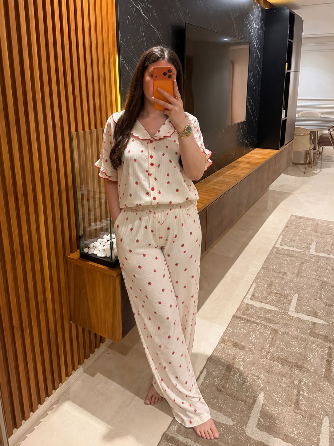 🍓 Pyjama Fraises Kawaii – Mignon, Doux & Ultra Confortable🍓