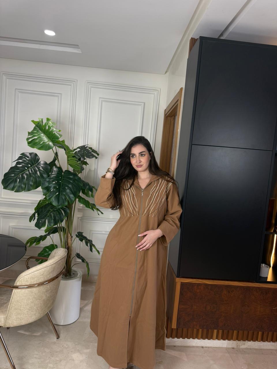 Jellaba chic zippée – Élégance moderne