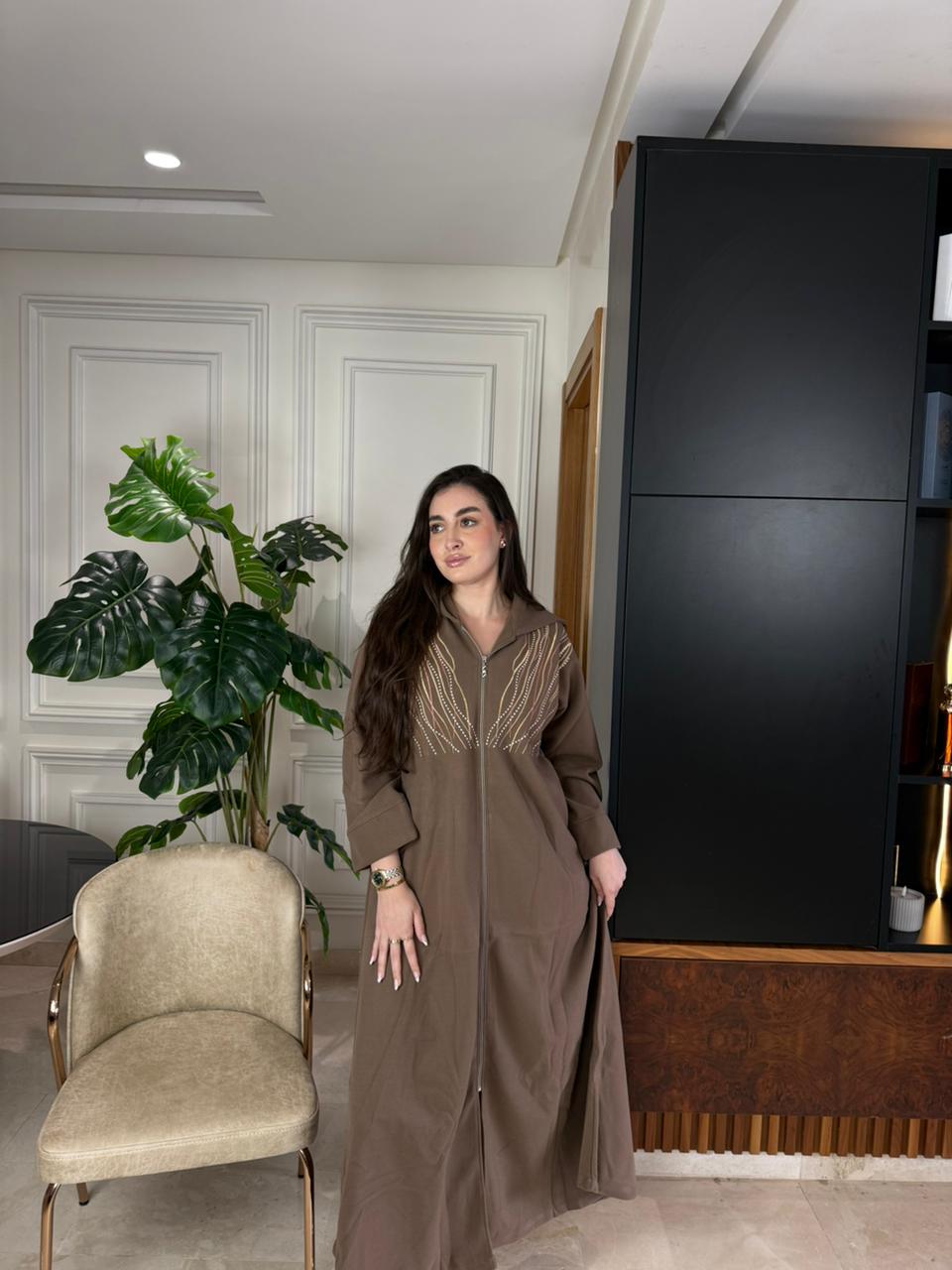 Jellaba chic zippée – Élégance moderne