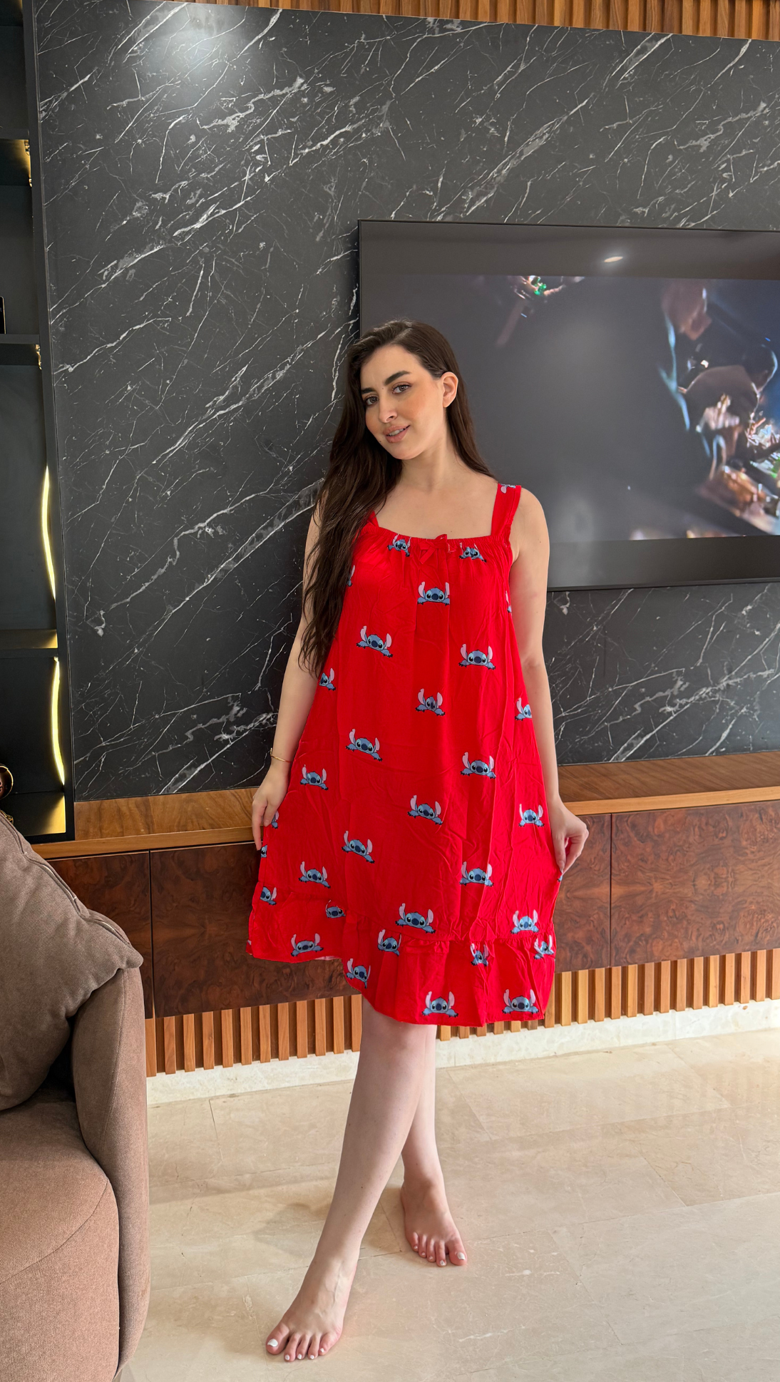 Robe Nuit Fun – Motif Stitch 💛