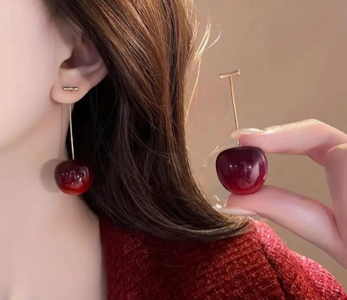 🍒 Boucles d’oreilles Cerise