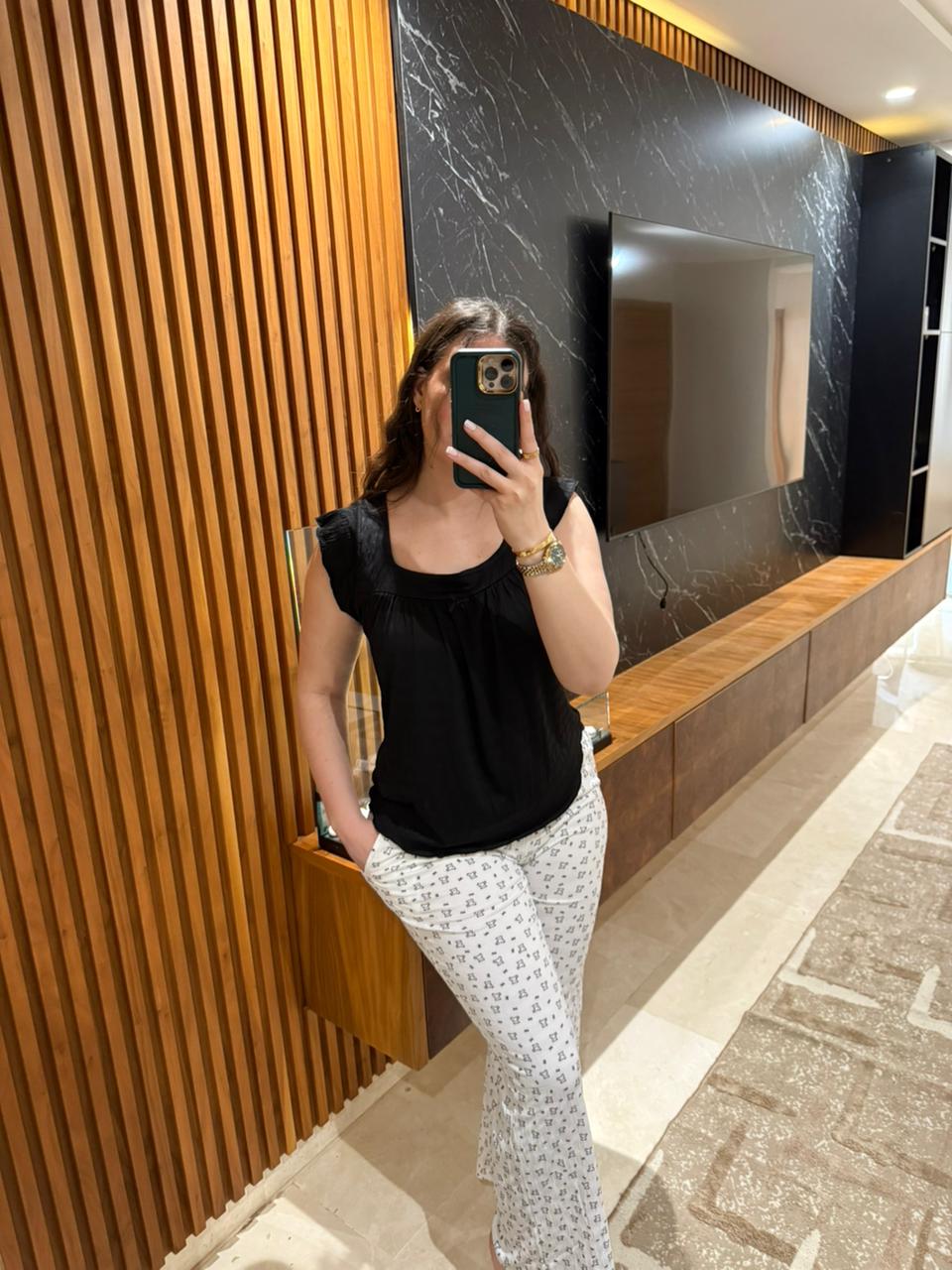 🌸 Pyjama en coton à motif – Simple & Confort au quotidien 🌸