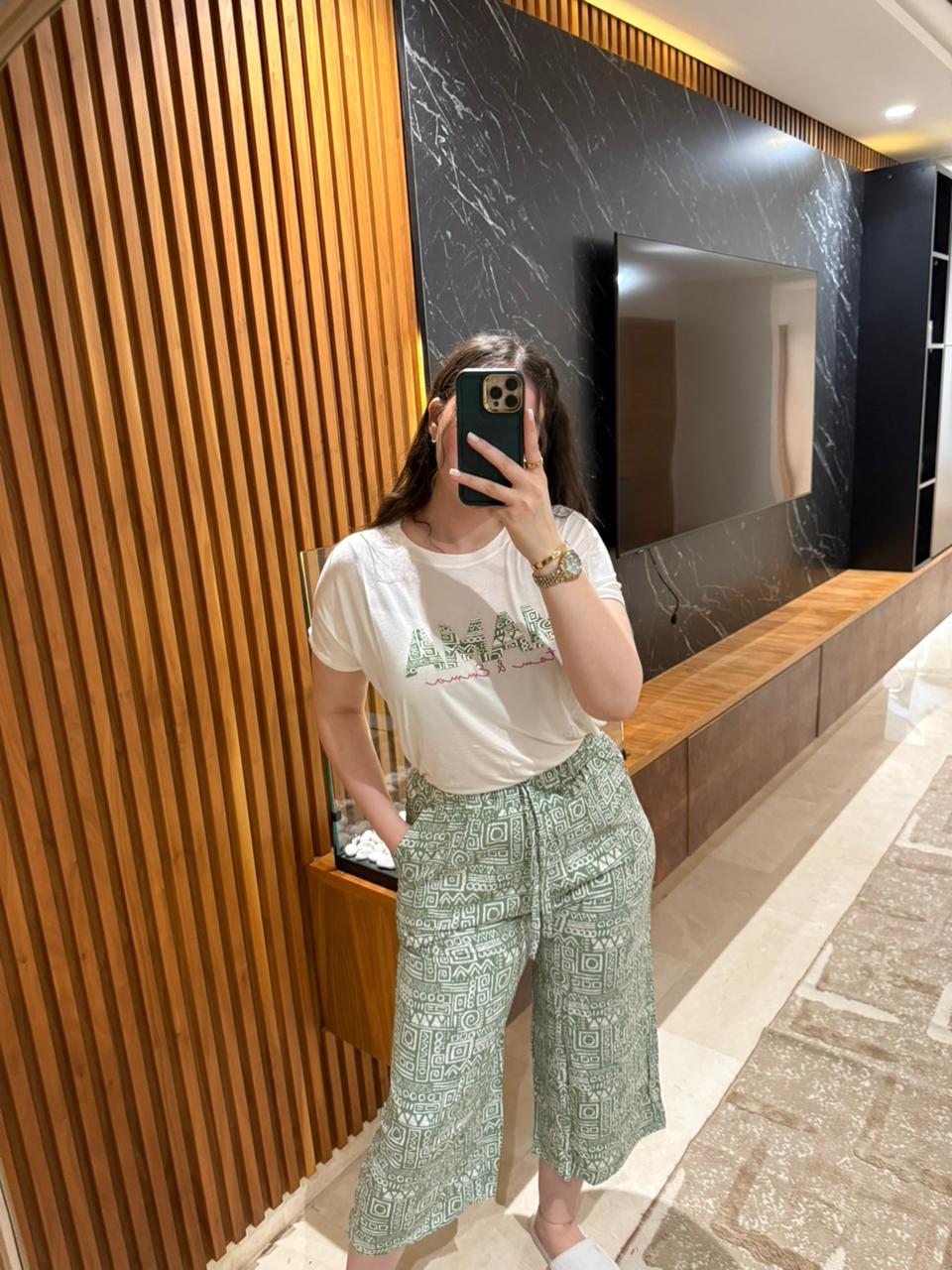 🌙 Pyjama T-shirt & pantacourt – Simple & Confortable 🌙