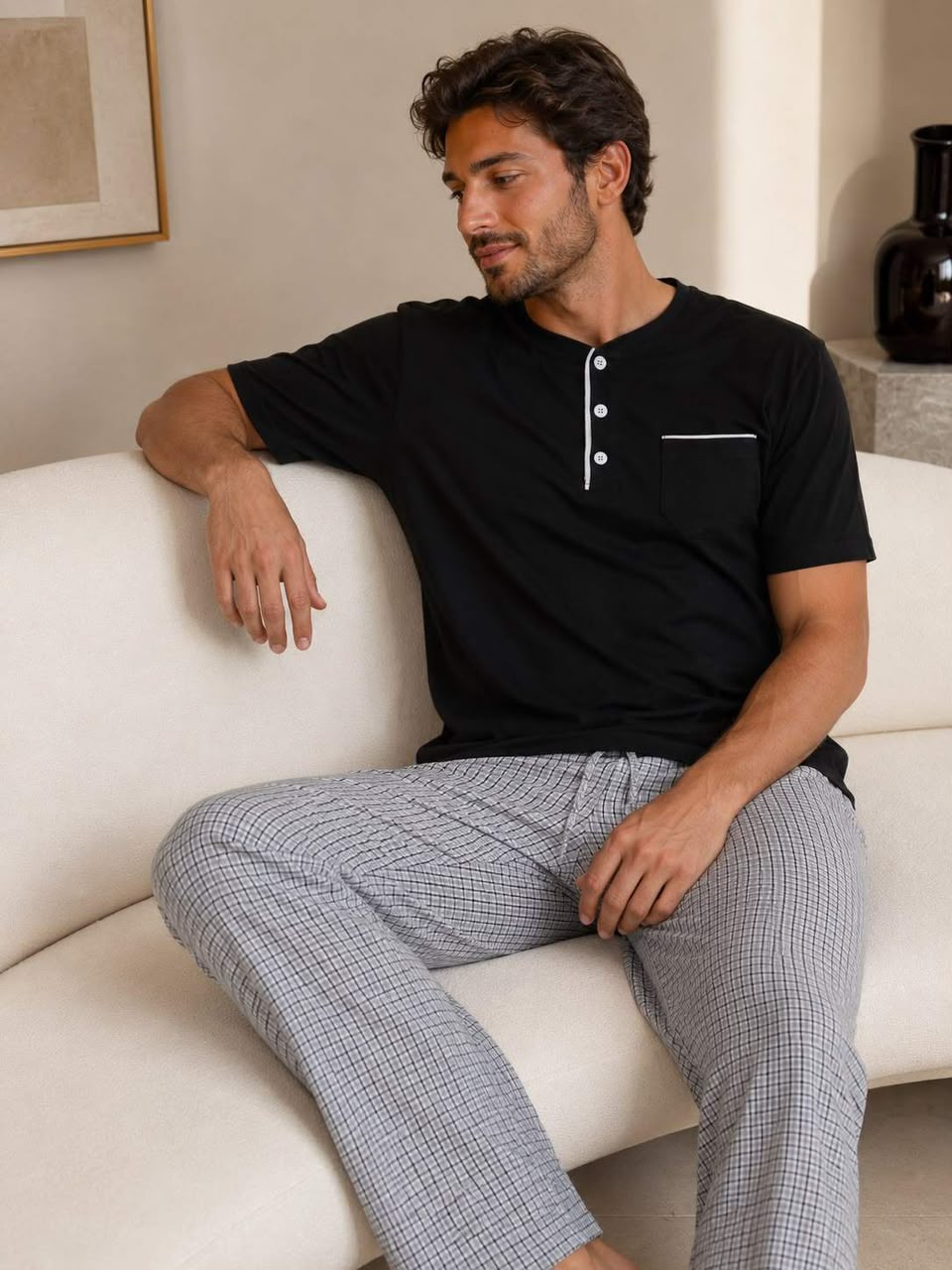 👖Pantalon long confortable à Boutons