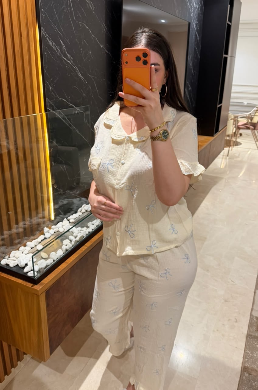 🎀Pyjama Nœud Papillon – Élégance & Confort🎀
