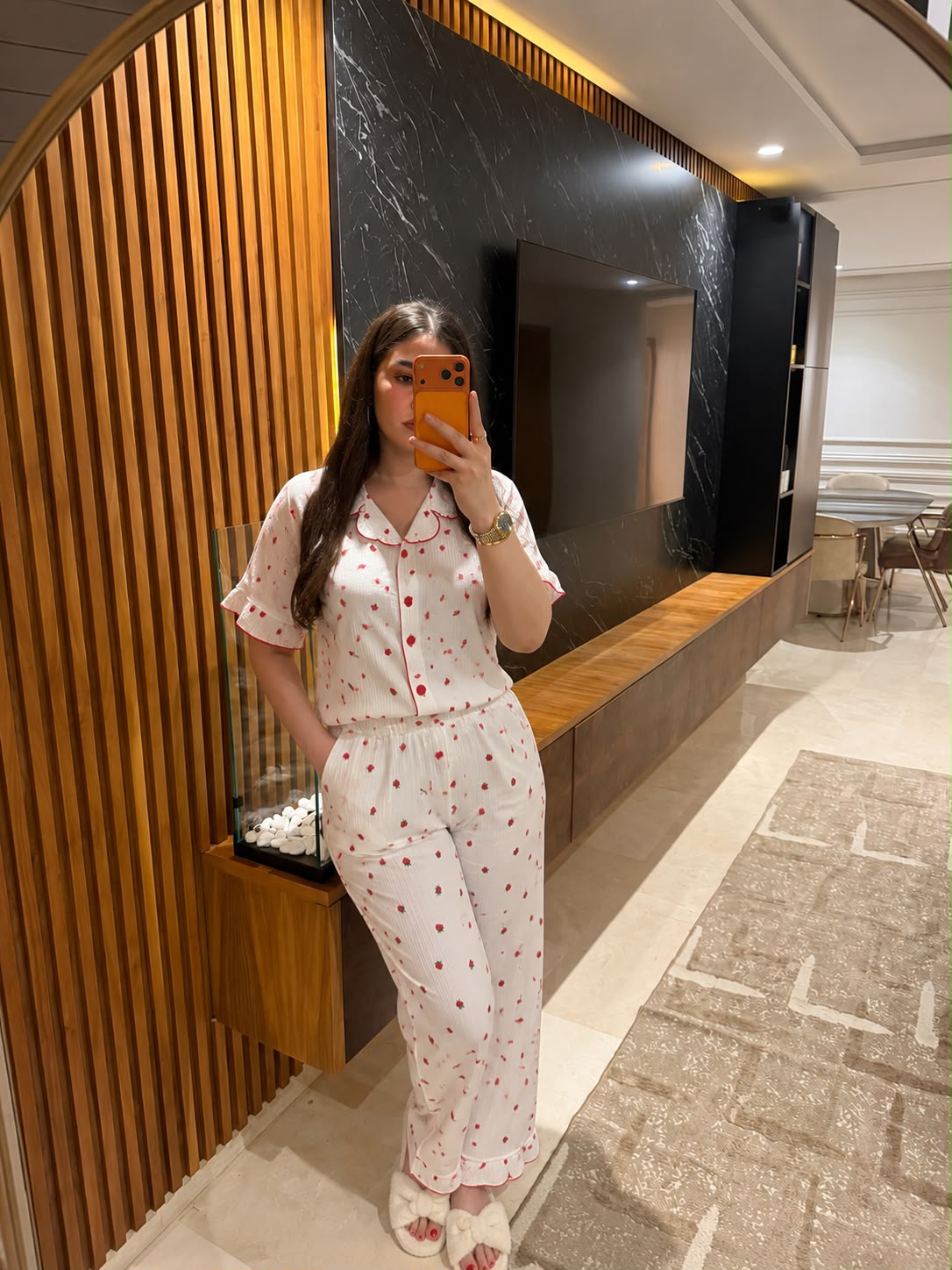 🍓 Pyjama Fraises Kawaii – Mignon, Doux & Ultra Confortable🍓